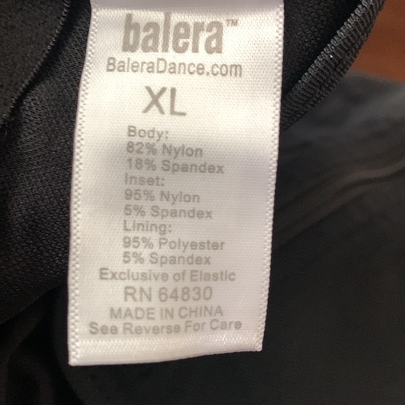 Women’s Balera black leotard - mesh, open back with zipper for ballet and dance - Picture 4 of 5